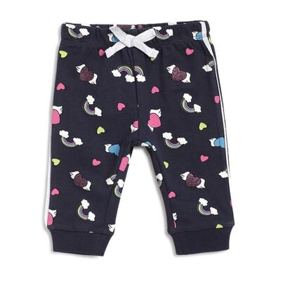 Boys French Terry Long Trousers -All Over Print